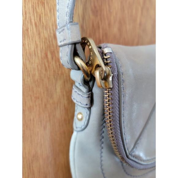 Marc By Marc Jacobs 2 piece Bird Petal To The Metal CrossBody Pouchette Gray - Picture 4 of 11